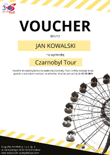 Voucher prezentowy Czarnobyl Tour